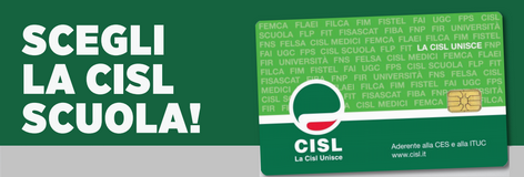 Scegli la cisl scuola immagine del tesserino cisl